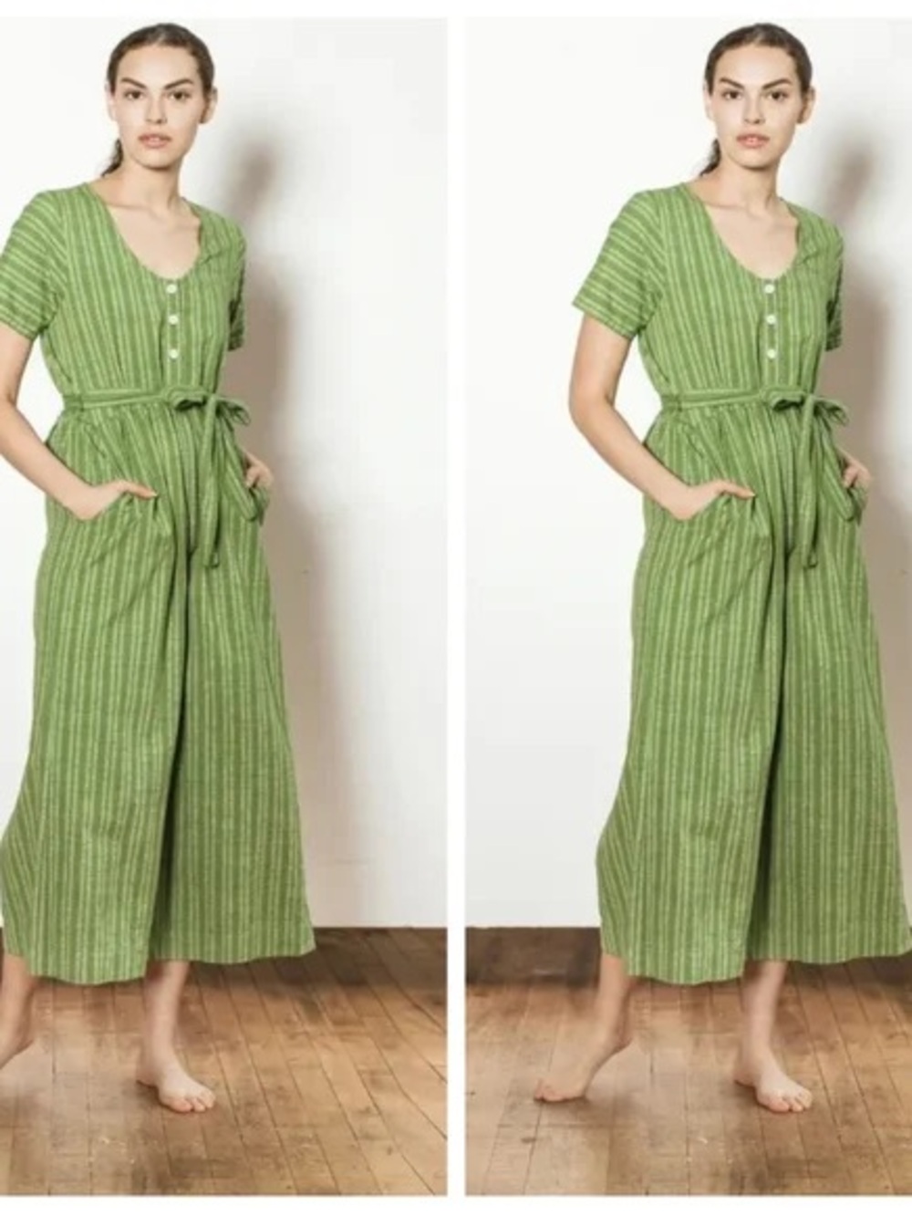 Ace & Jig Lyle button-front jumpsuit in Chalk - Small - EUC - Picture 11 of 11